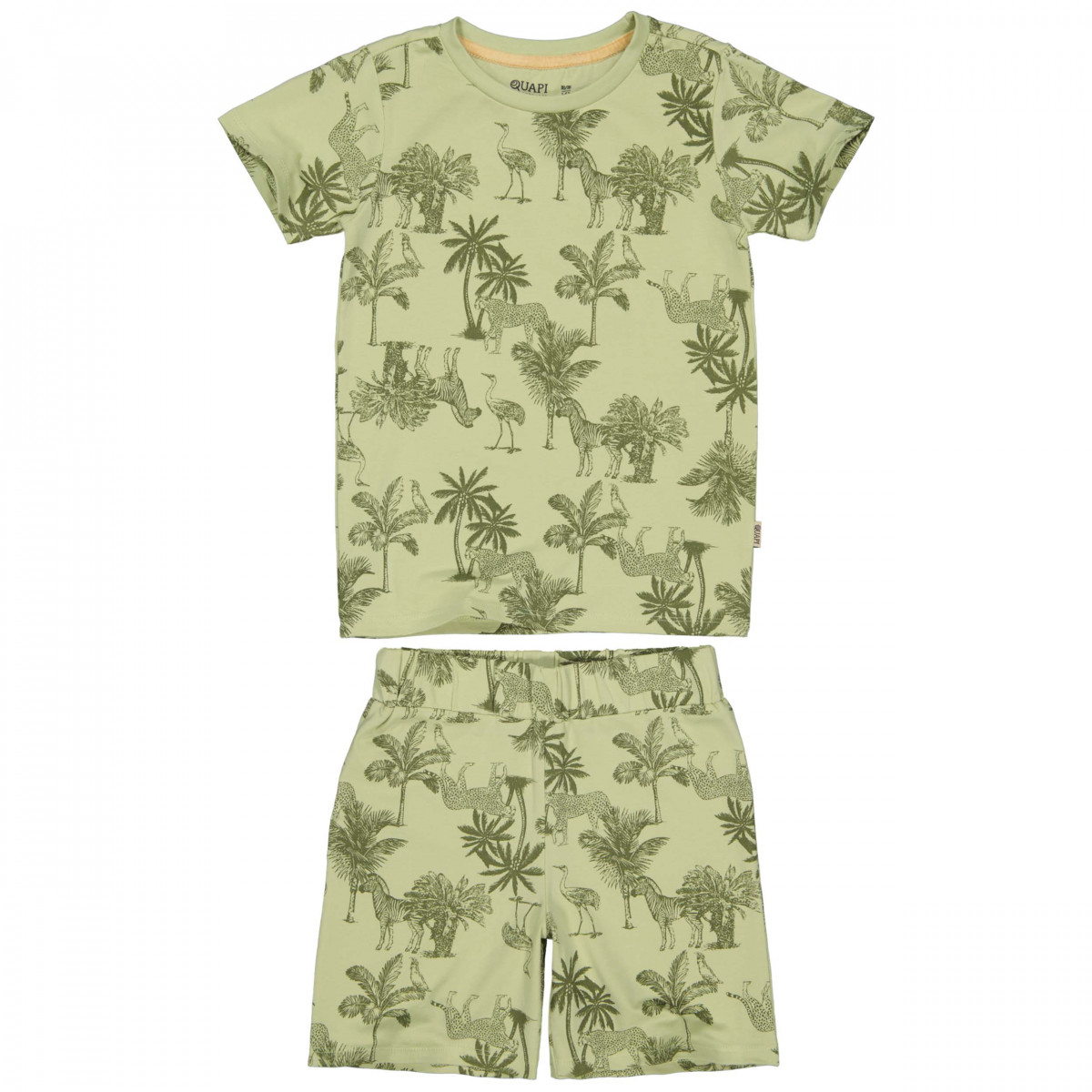 Pyjama short 2 pièces -Green jungle - PIM S220 - photo 6