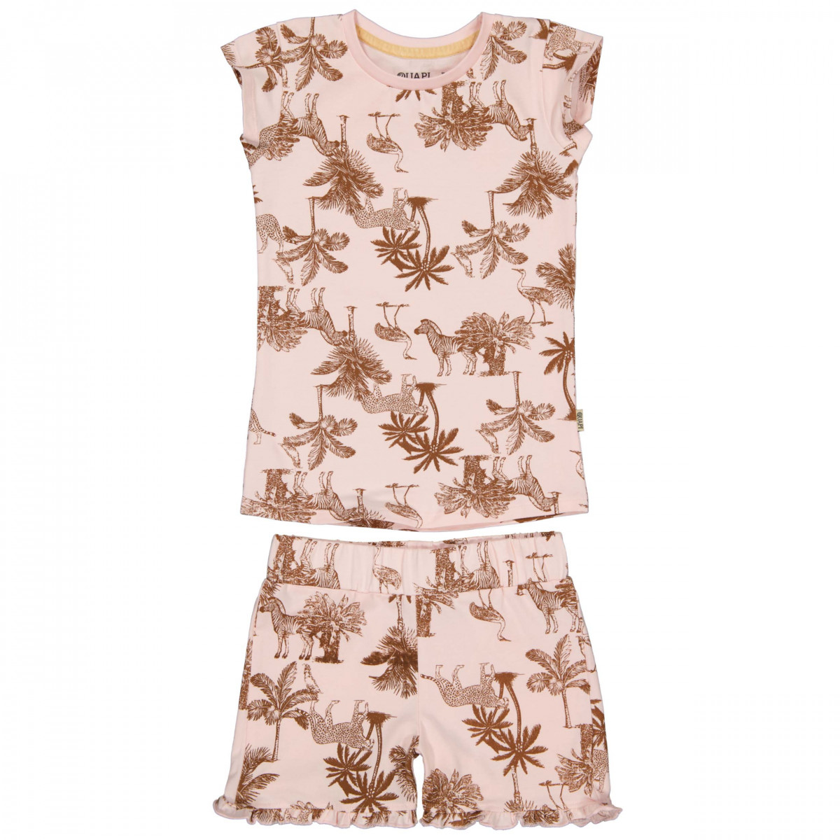 Pyjama short 2 pièces - Pink cream jungle - PIEN S220 - photo 6