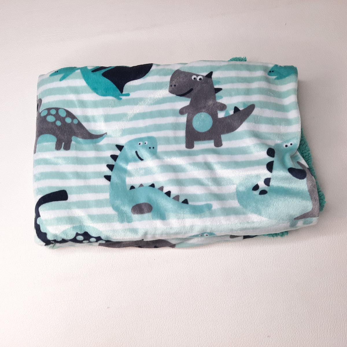 Petite couverture menthe - Dinos - Boutique Toup'tibou - photo 6