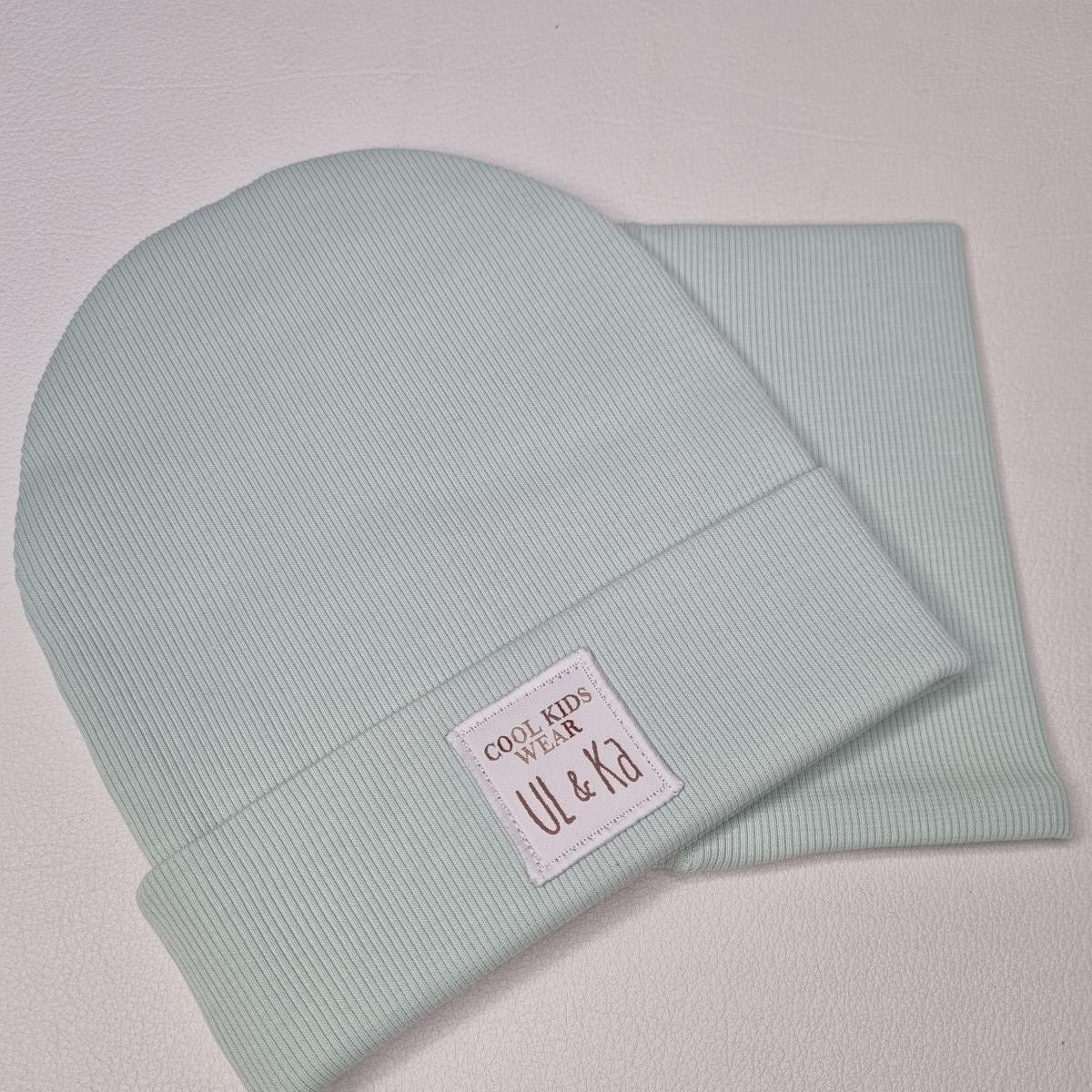 Set bonnet + col Mint Line - Boutique Toup'tibou - photo 6