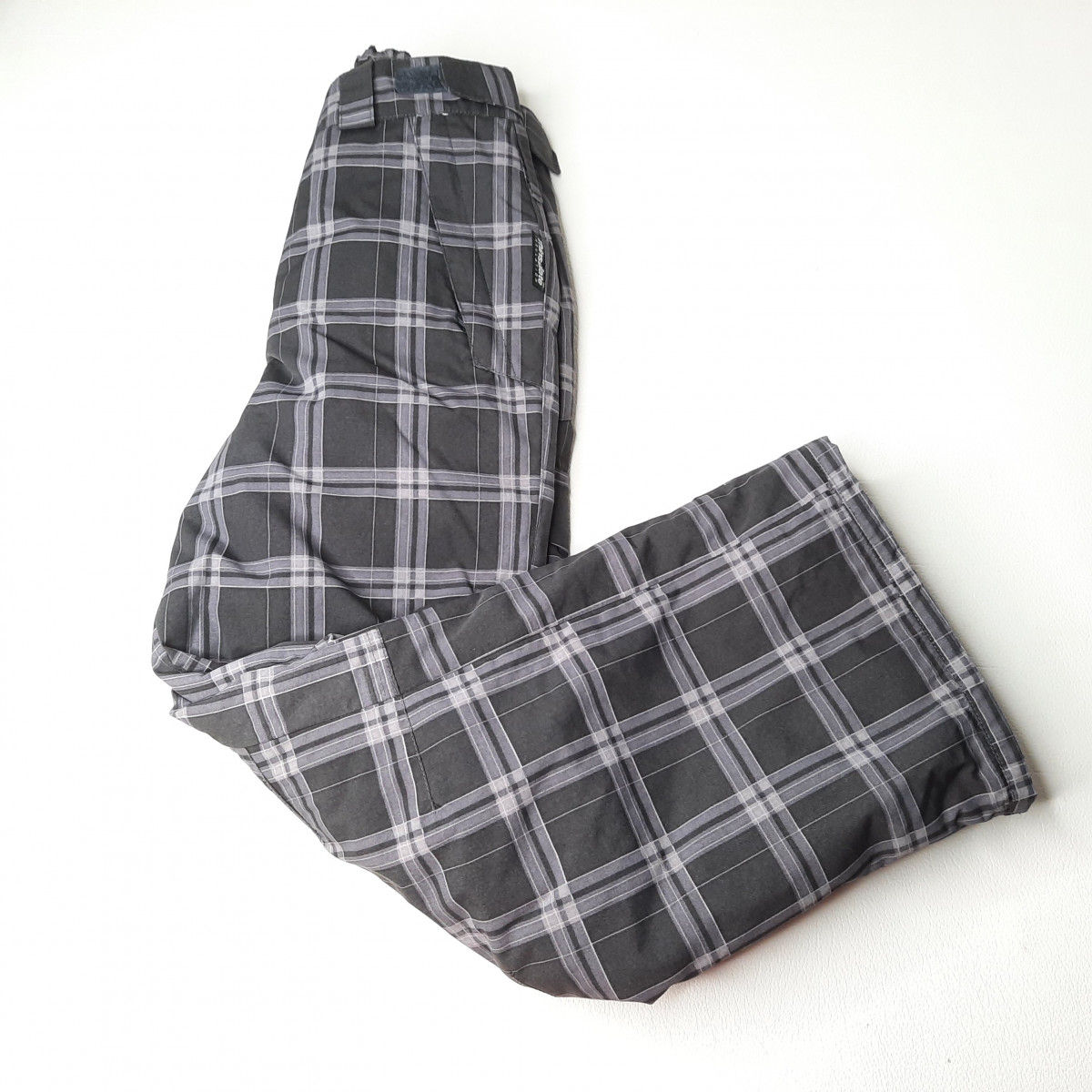 Pantalon de neige gris à carreaux - Boutique Toup'tibou - photo 6