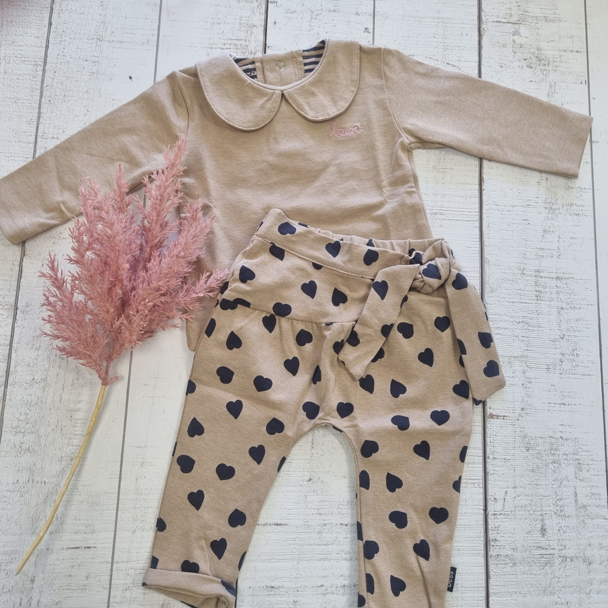 Pantalon avec noeud coeurs - Boutique Toup'tibou - photo 7