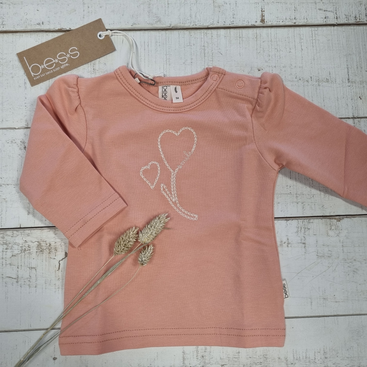 T-shirt manches longues Organic - Dusty rose - photo 6