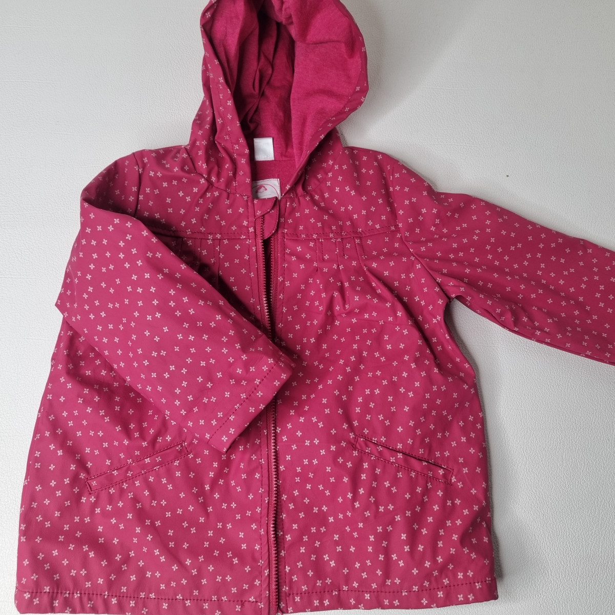 Veste de pluie gramboise à motif - Boutique Toup'tibou - photo 6