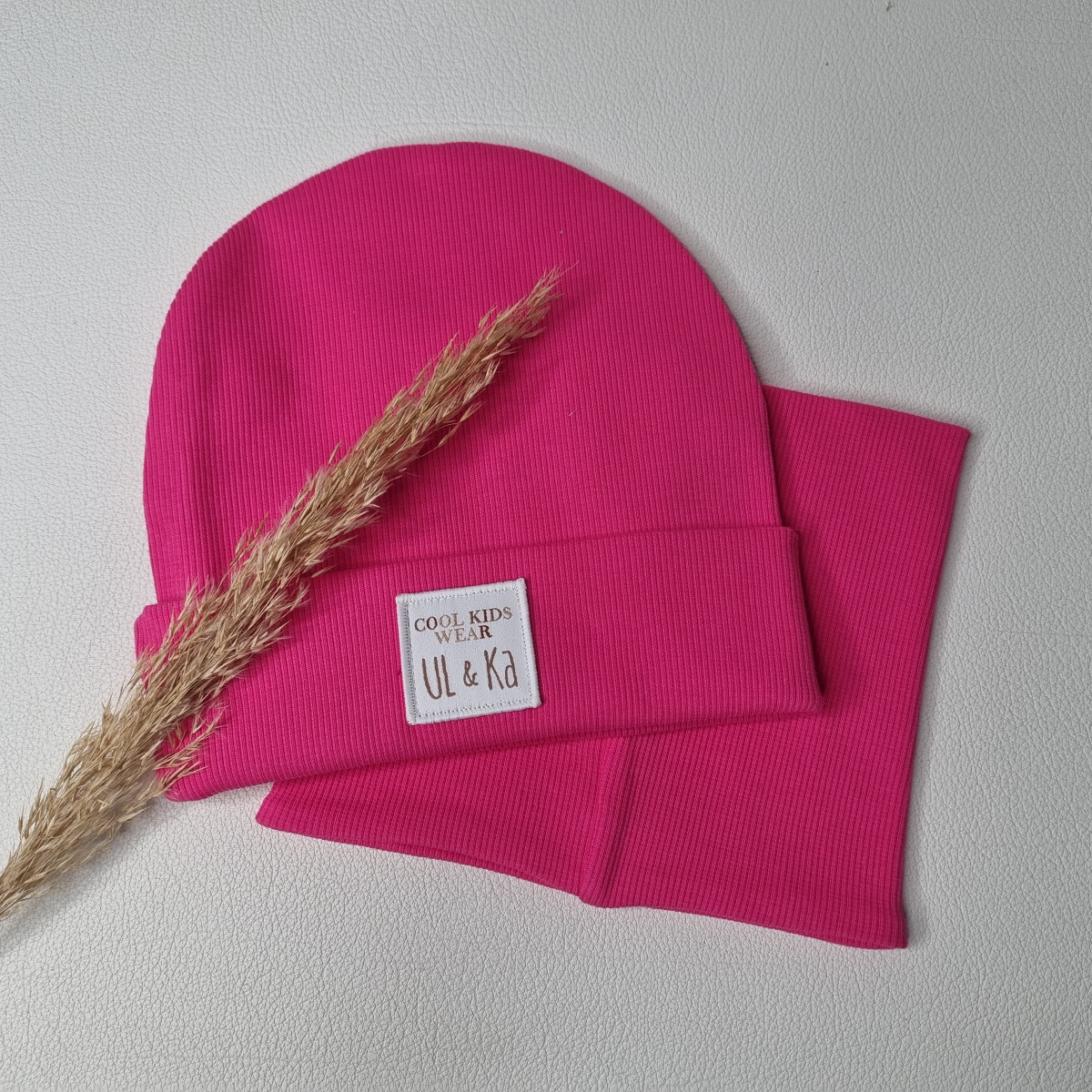 Set bonnet + col Pink Line - Boutique Toup'tibou - photo 6