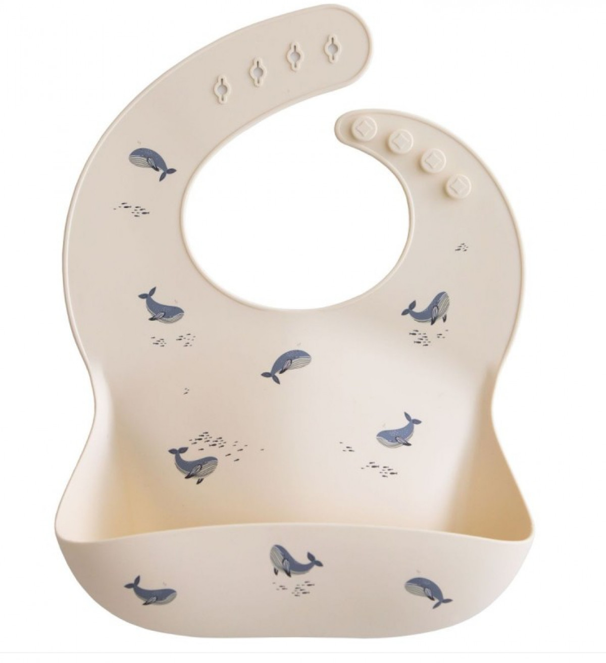 Bavoir en silicone Pelican - Whales - Boutique Toup'tibou - photo 6