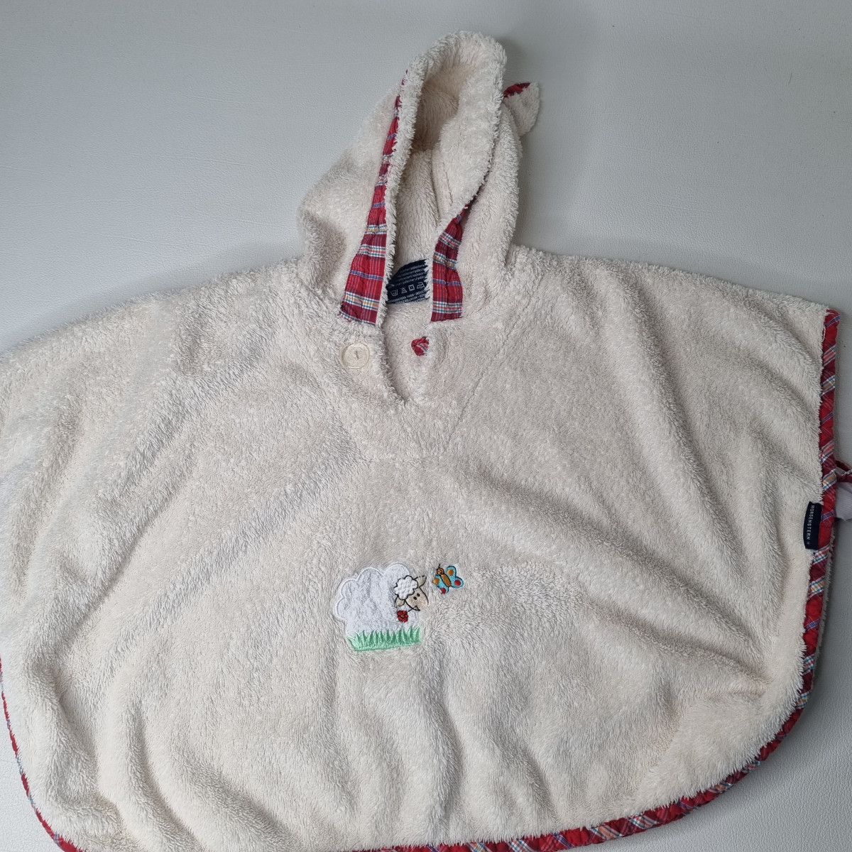Poncho de bain blanc cassé - Boutique Toup'tibou - photo 6