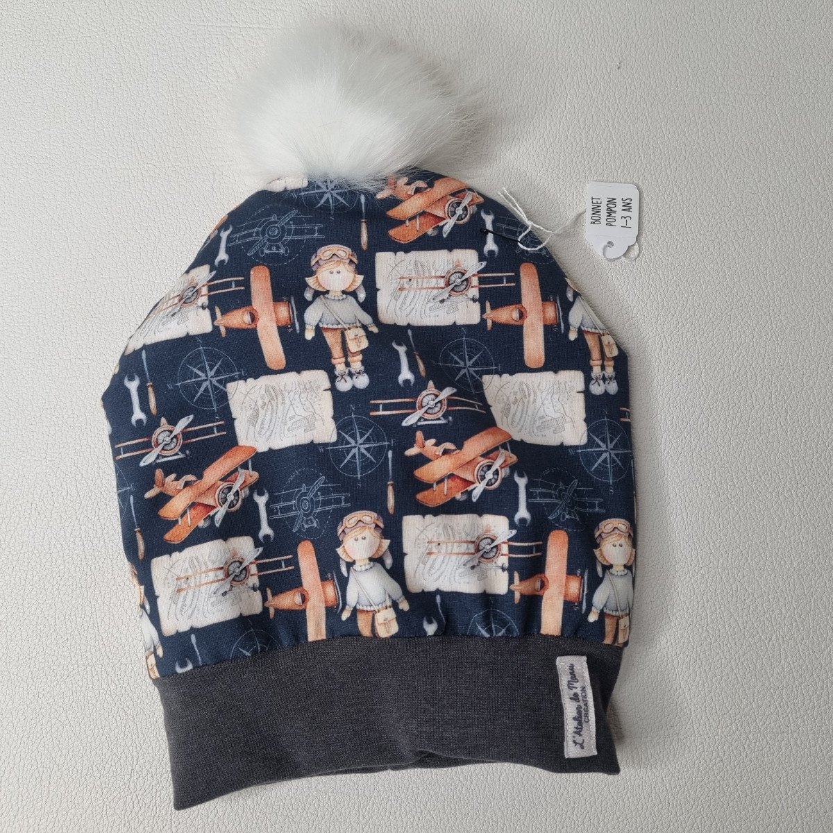 Bonnet pompon Mod2 - Boutique Toup'tibou - photo 6