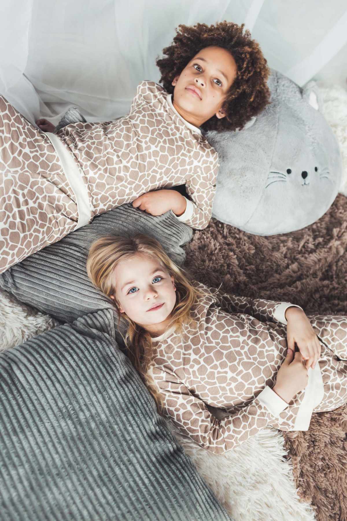 Pyjama 2pcs - Sand light girafe - Boutique Toup'tibou - photo 7