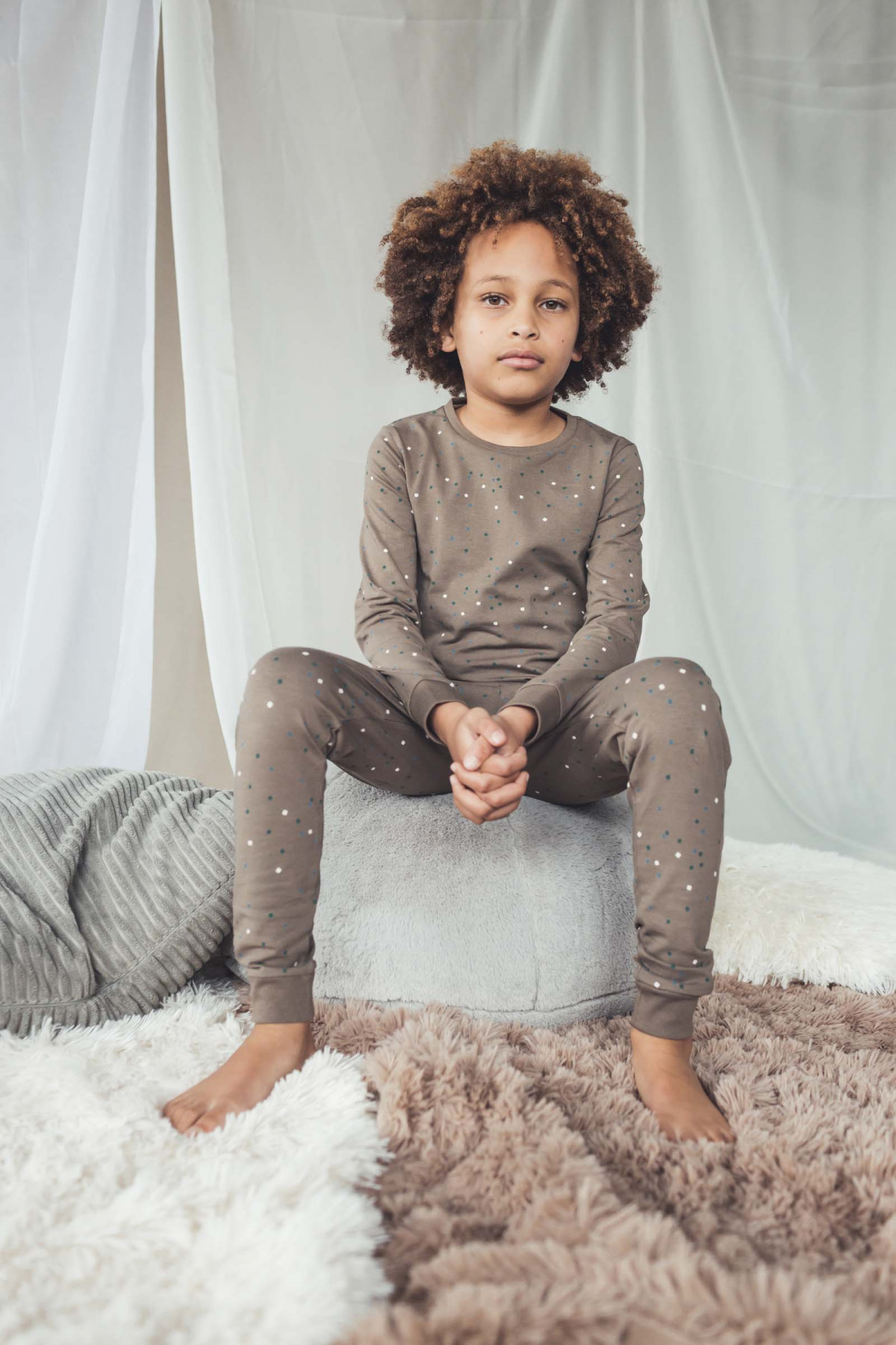 Pyjama 2pcs - Brown Geomatric - photo 10