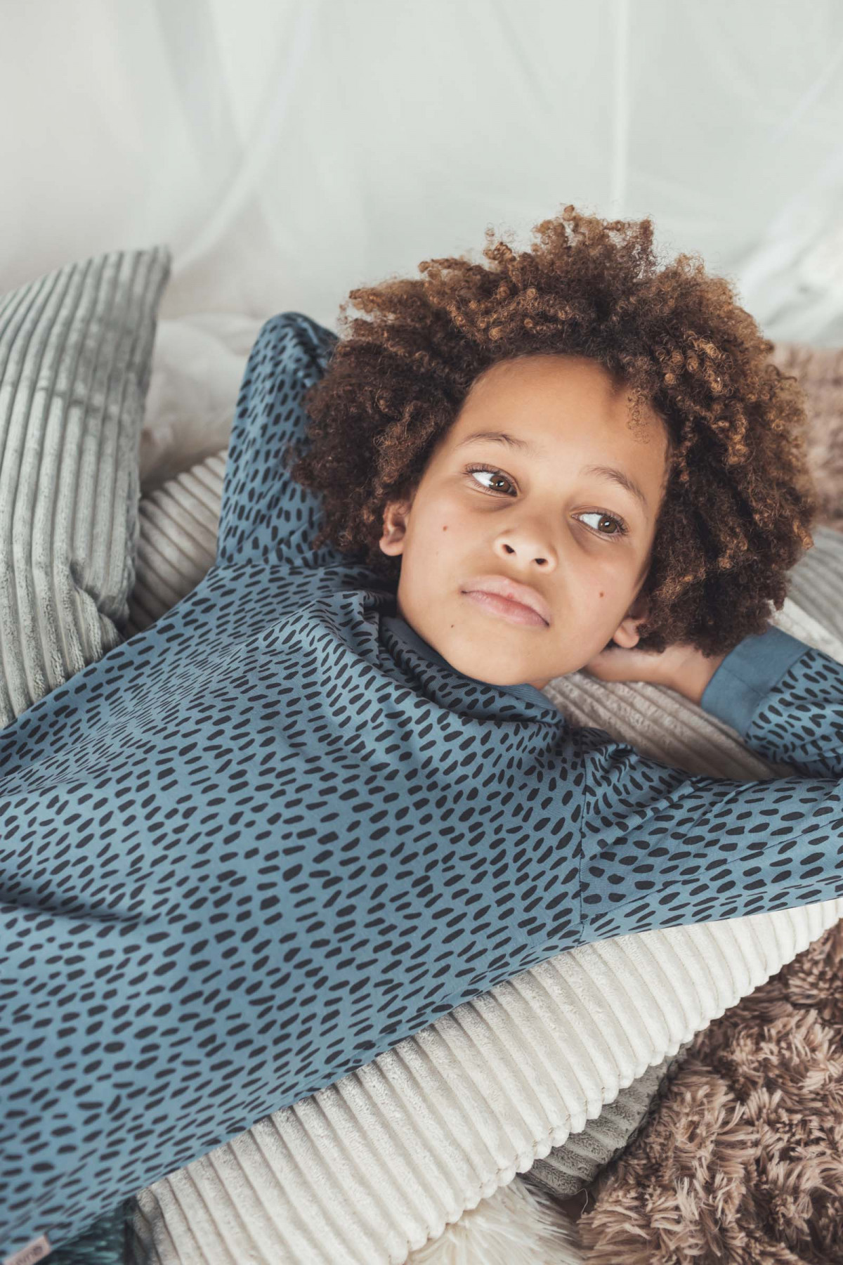 Pyjama 2pcs -Blue mist dot - photo 7