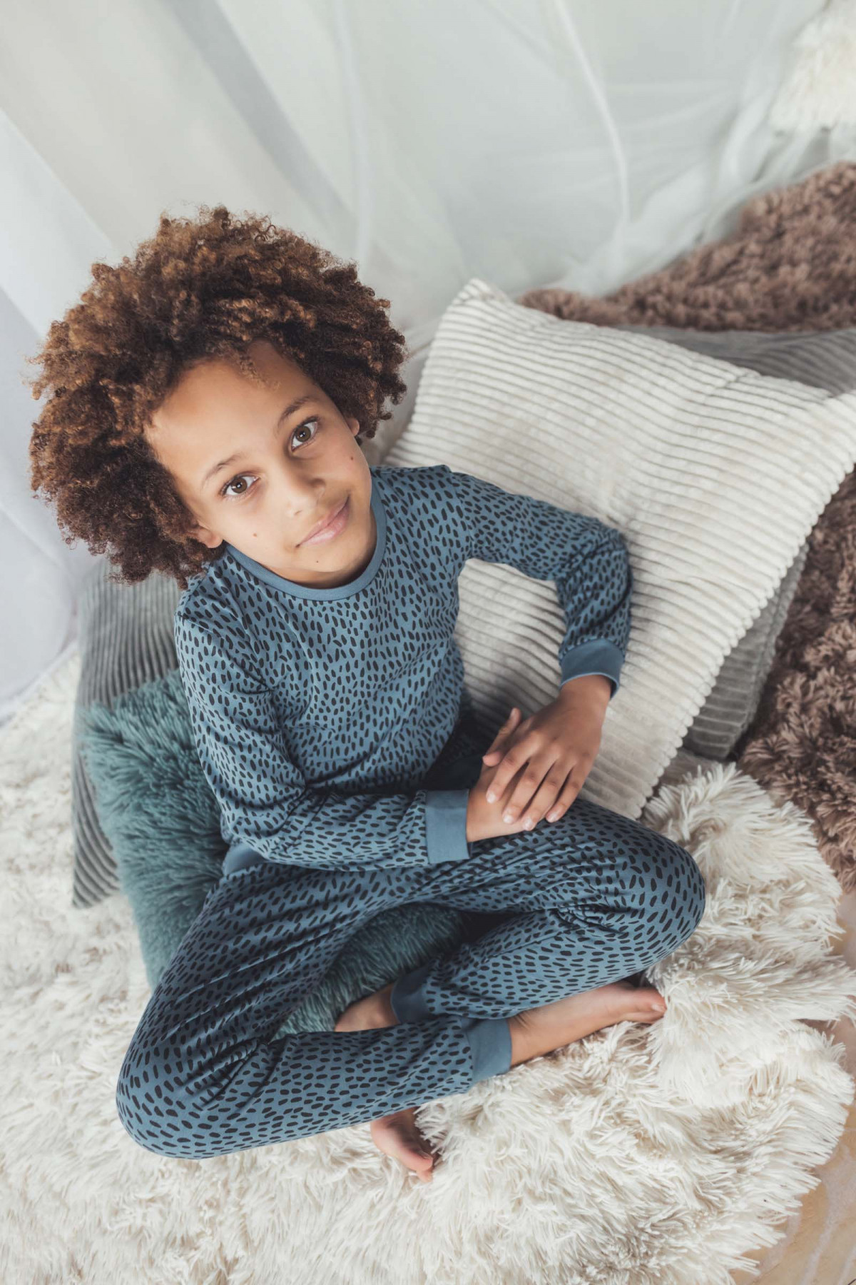 Pyjama 2pcs -Blue mist dot - photo 9