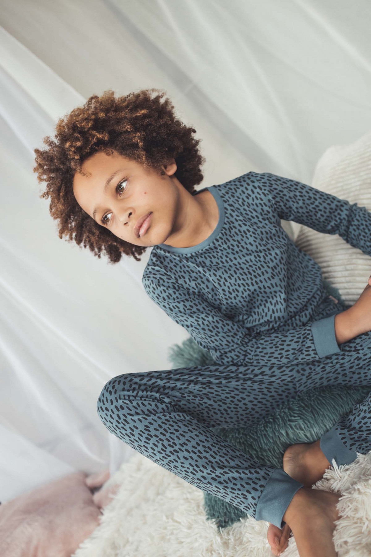 Pyjama 2pcs -Blue mist dot - Boutique Toup'tibou - photo 10