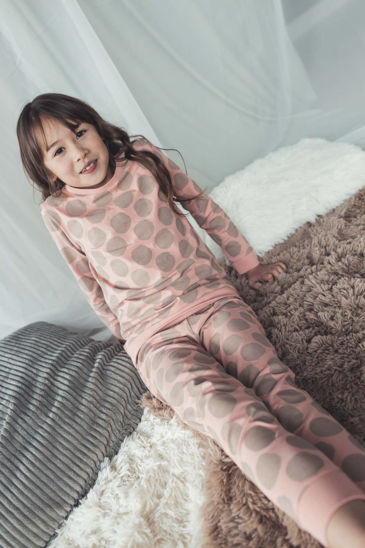 Pyjama 2pcs - Pink soft dot - Boutique Toup'tibou - photo 8