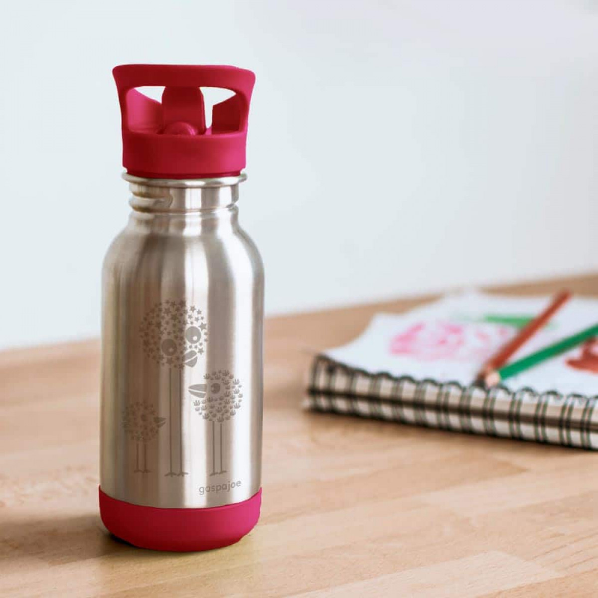 Gourde inox Loopy 400ml embout sport - Oiseaux - coloris variable - photo 7