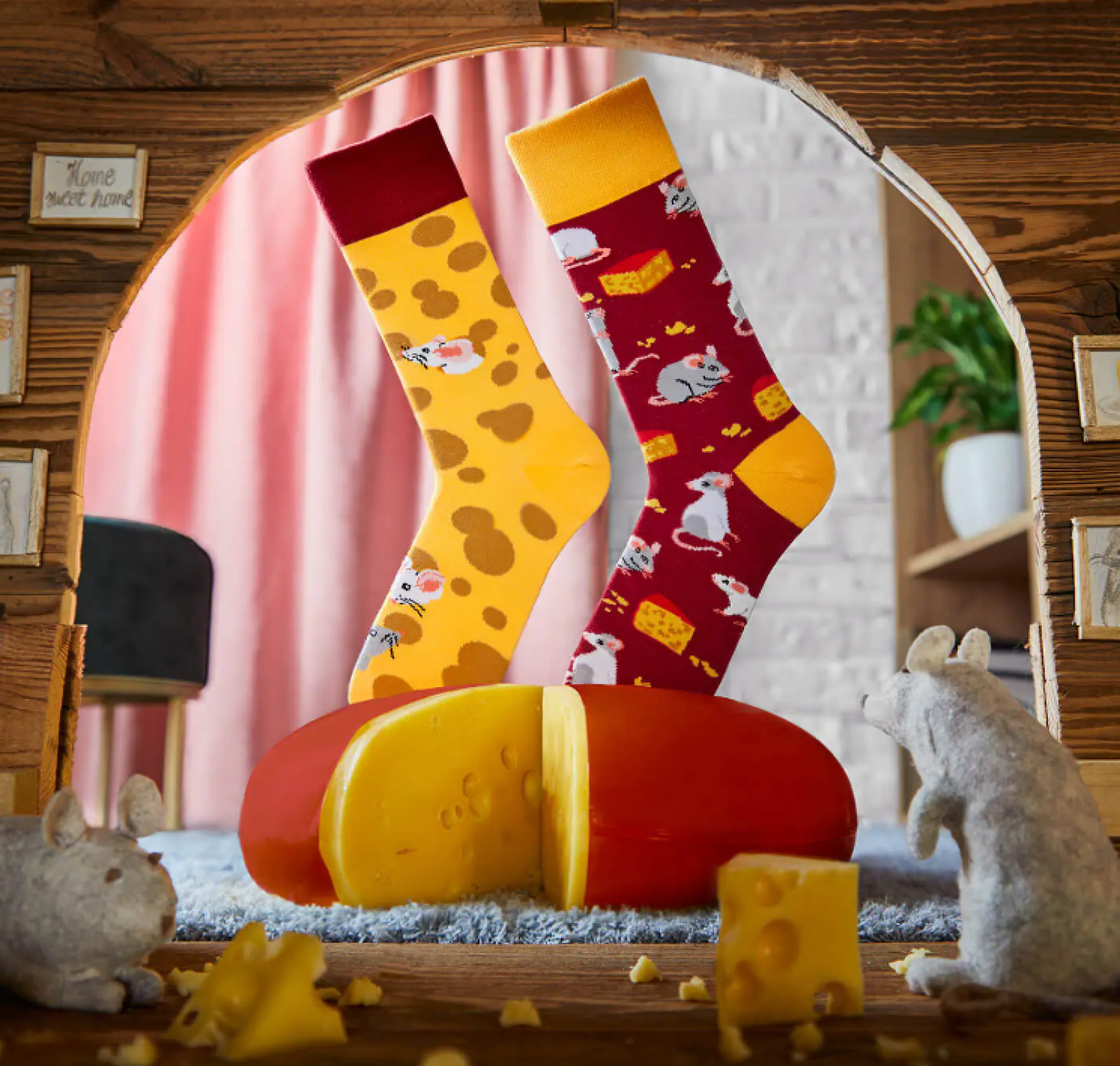 Chaussettes Many Mornings - Mouse and Cheese - photo 6