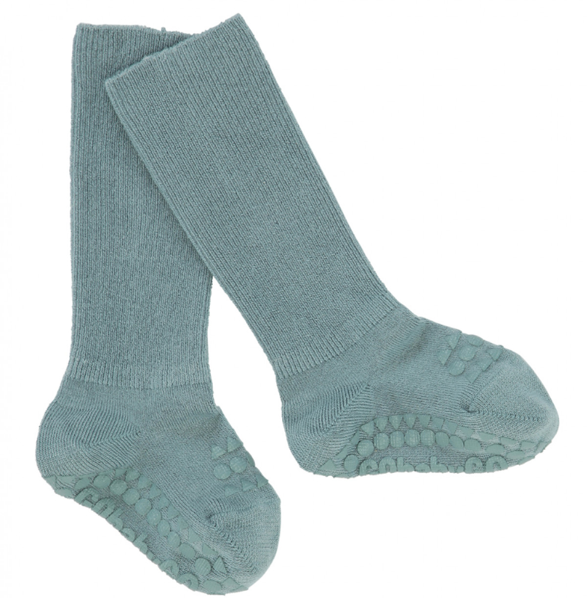 Chaussettes Antidérapantes Bambou - Dusty blue - photo 9