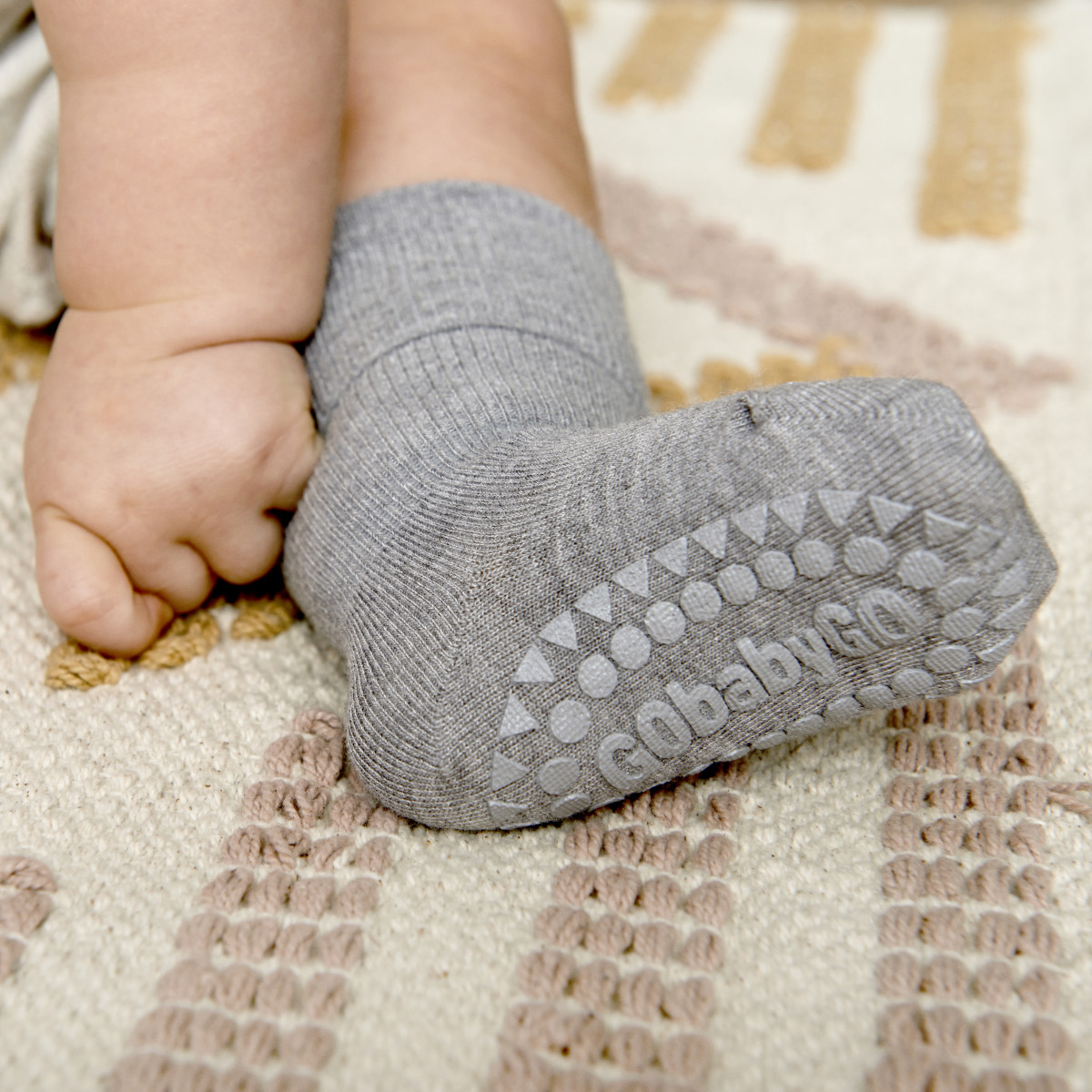 Chaussettes Antidérapantes Bambou -Grey mélange - photo 8