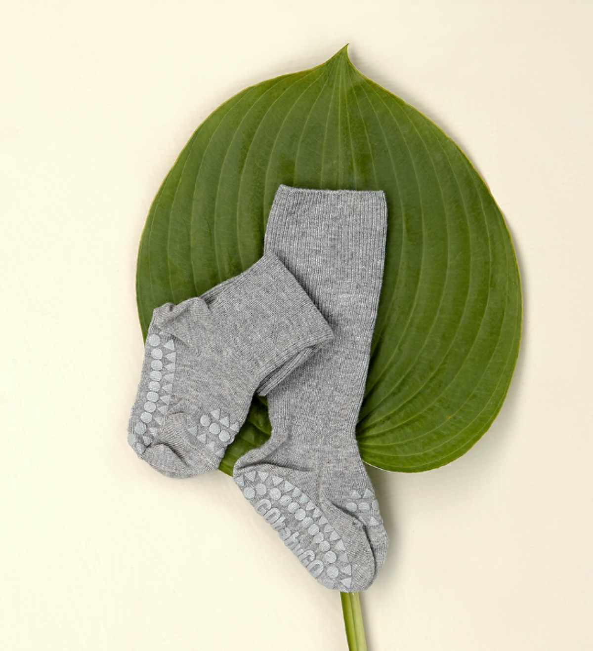 Chaussettes Antidérapantes Bambou -Grey mélange - photo 6