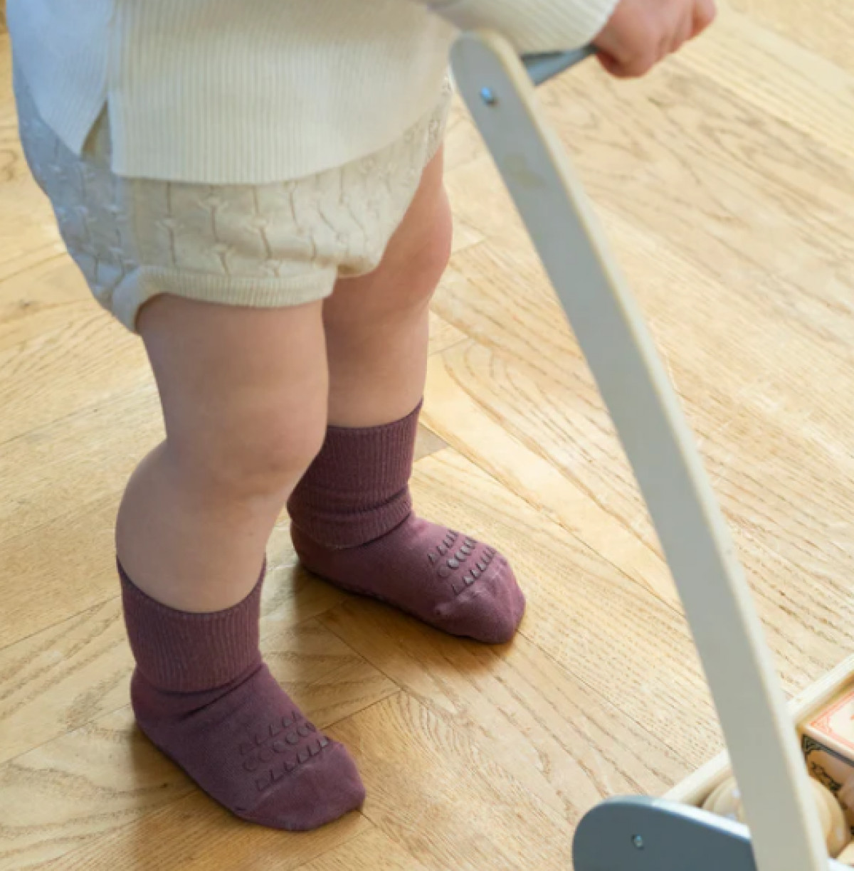 Chaussettes Antidérapantes Bambou -Misty Plum - photo 8