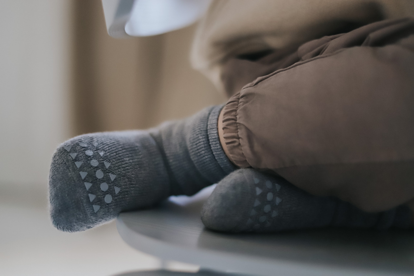 Chaussettes Antidérapantes Coton - Dark Grey Mélange - photo 8