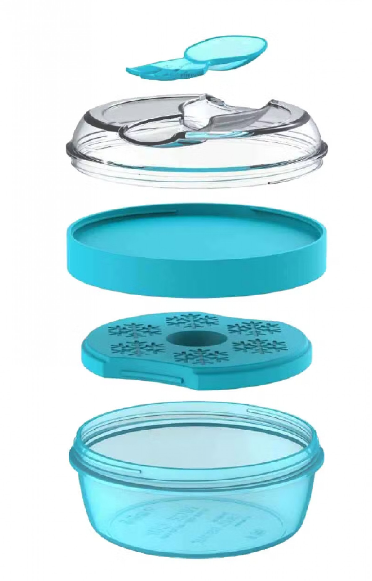 N'ice Cup boite à collation avec disque de refroidissement - Turquoise - photo 9