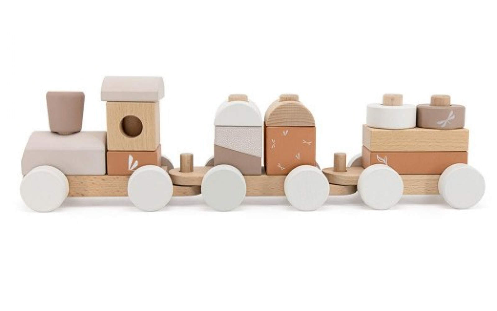 Label label stacking train en bois - Nougat - photo 6