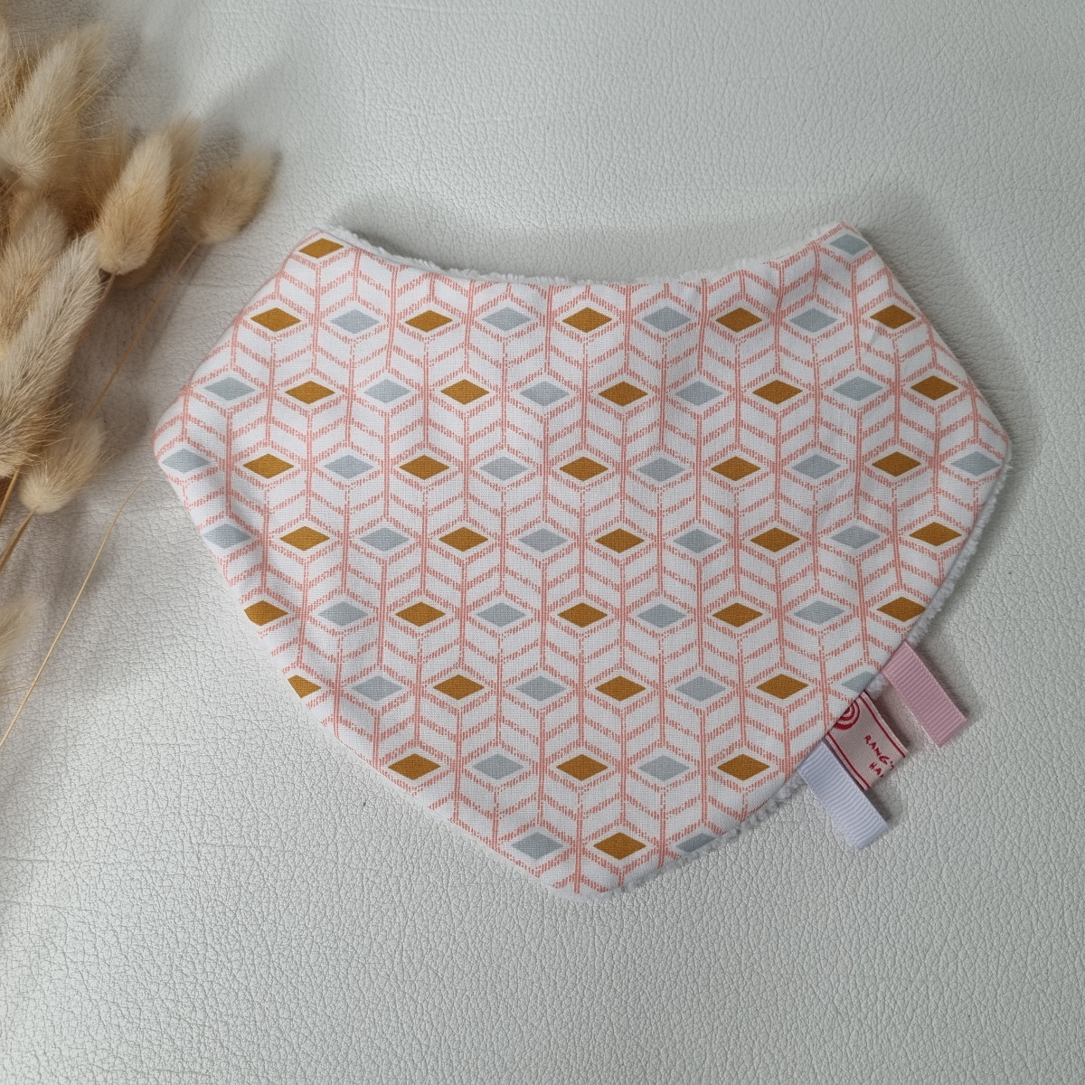 Bavoir bandana 6-18M - fait main Mod 12 - Boutique Toup'tibou - photo 6