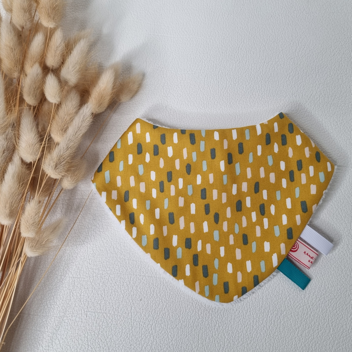 Bavoir bandana 0-6M - fait main - Boutique Toup'tibou - photo 6