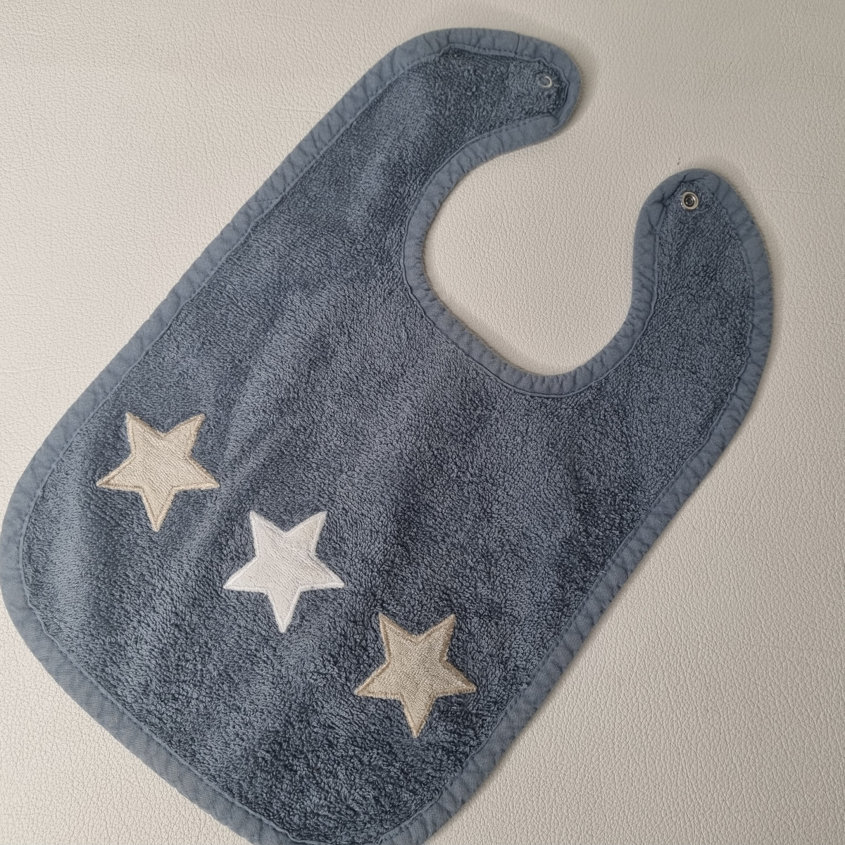 Bavoir bleu - Boutique Toup'tibou - photo 6