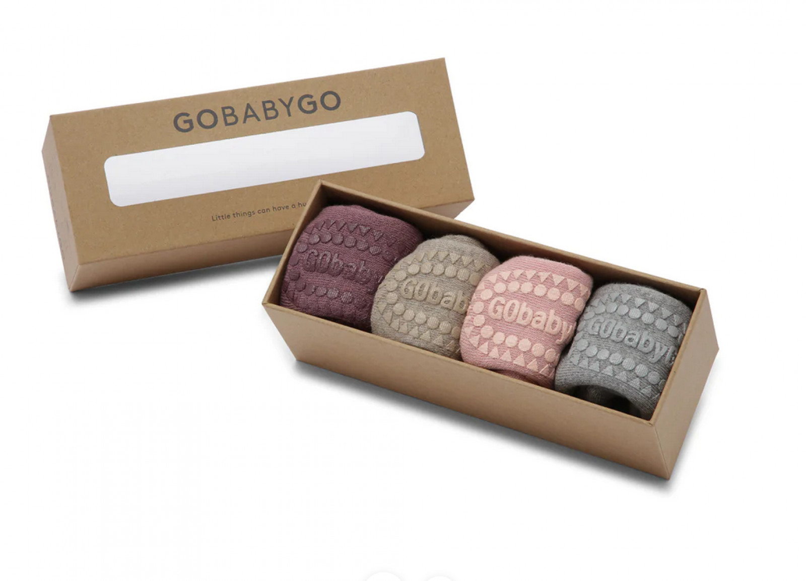 Combo Box 4-pack Coton - Prune brumeuse, sable, vieux rose, gris chiné - photo 6