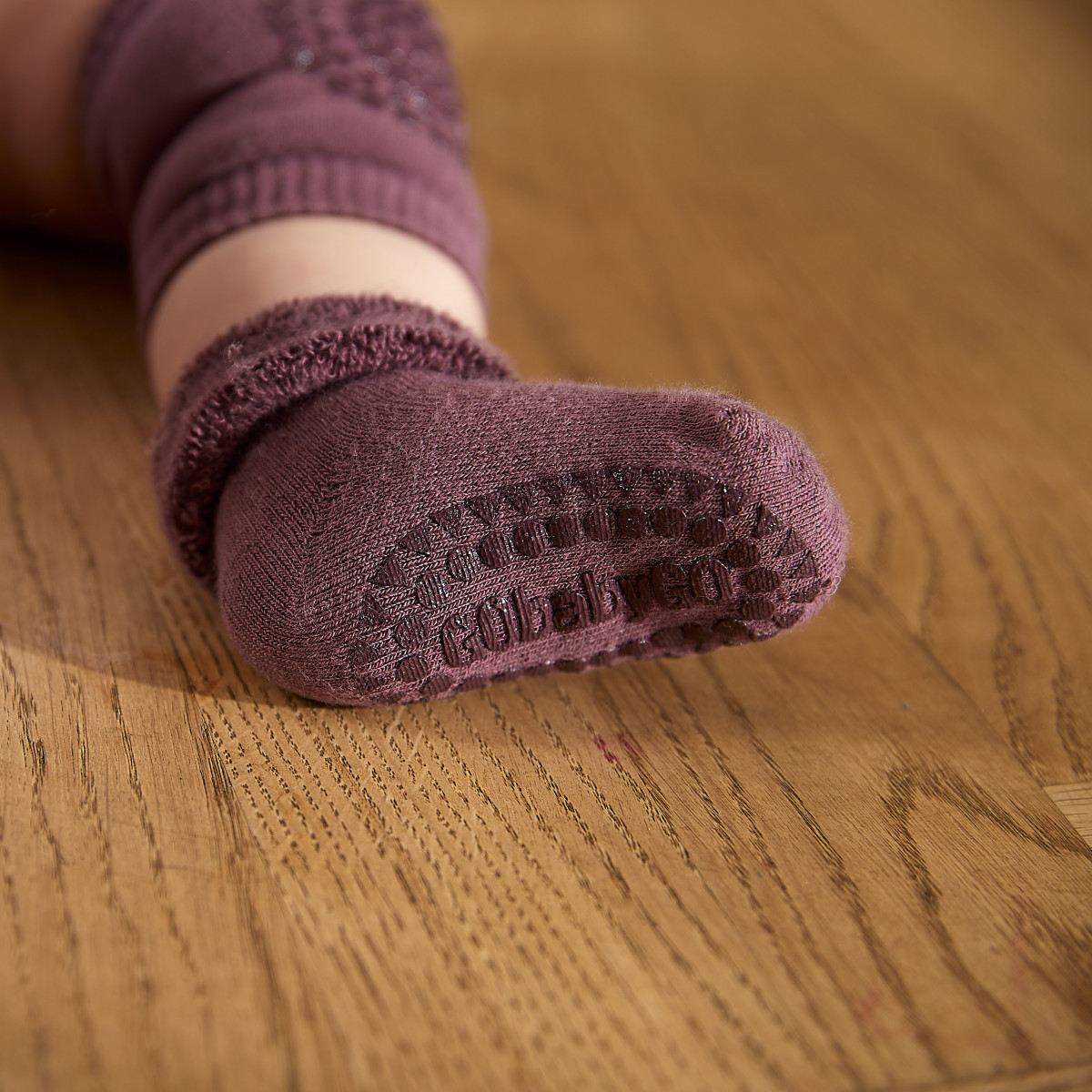 Chaussettes Antidérapantes Coton - Misty Plum - photo 8
