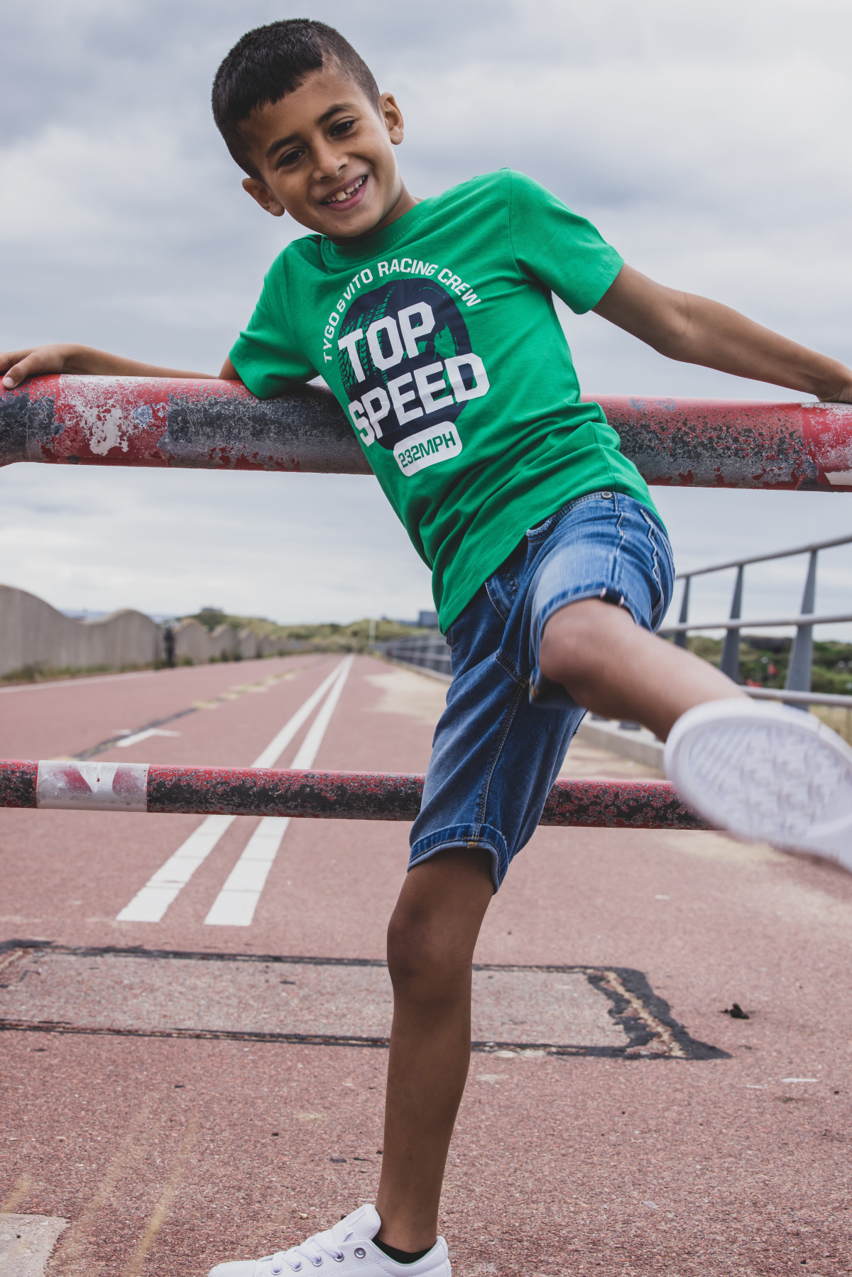 T-shirt vert - Top Speed - photo 8