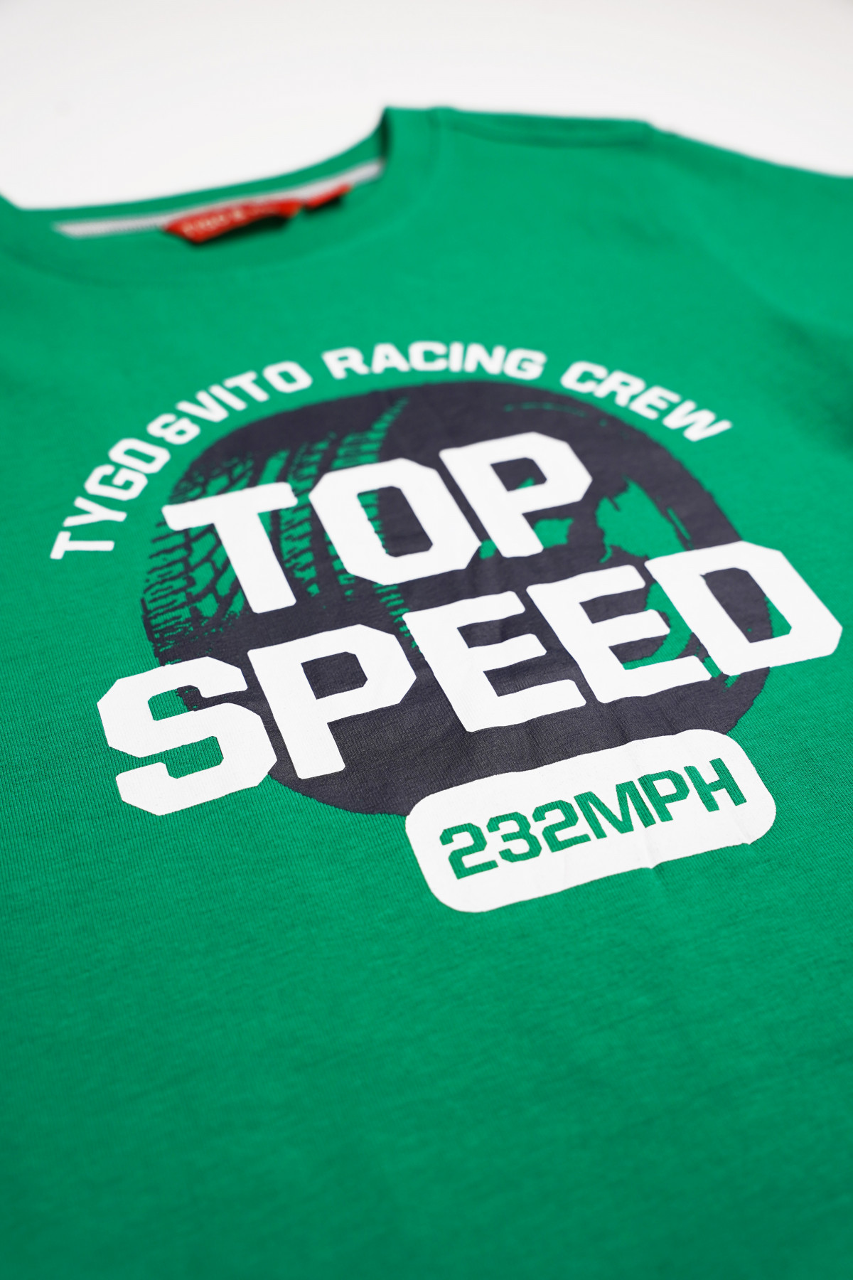 T-shirt vert - Top Speed - Boutique Toup'tibou - photo 9