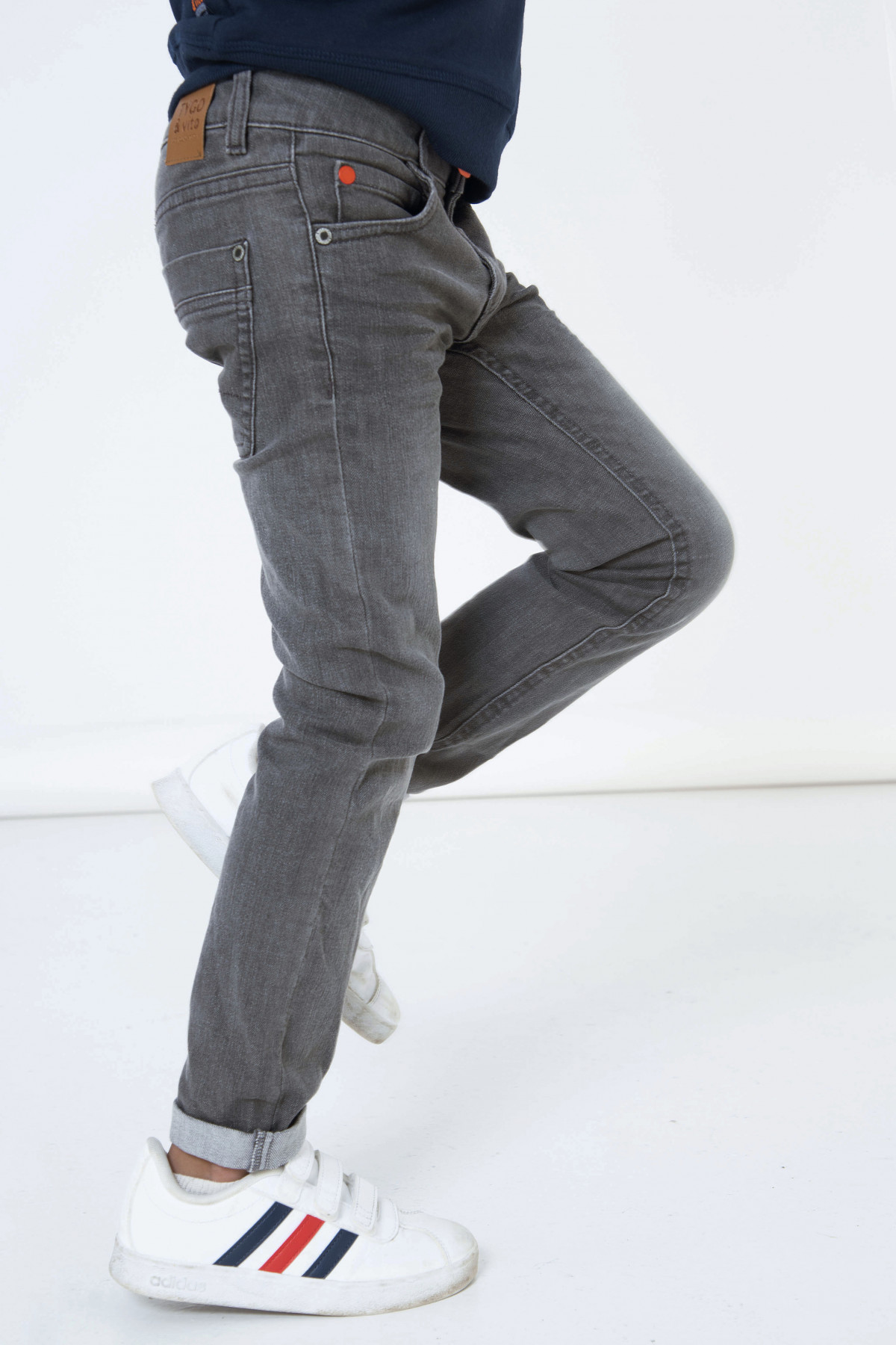 Jeans gris - light grey denim - photo 9