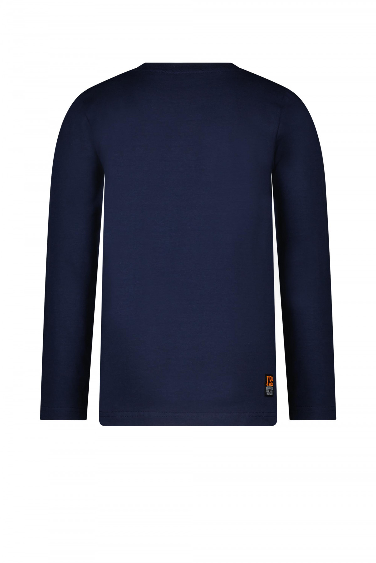T-shirt manches longues marine -Logo - photo 7