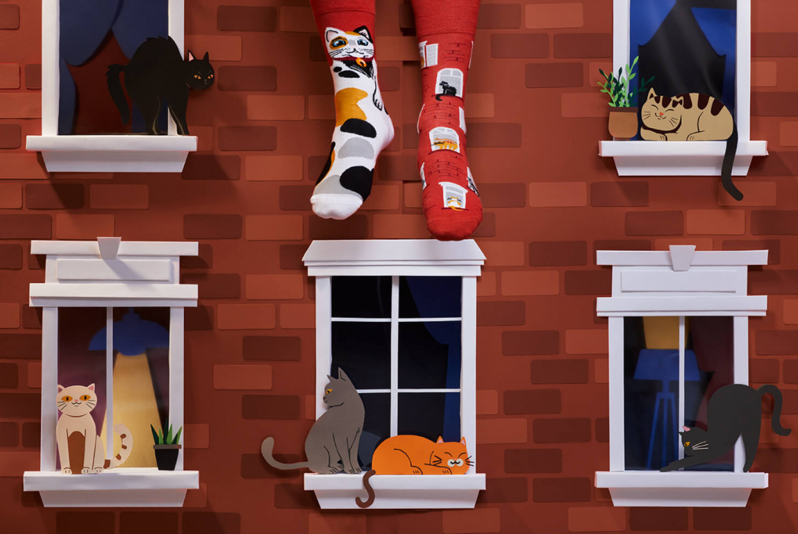 Chaussettes Many Mornings - City Cat - photo 7