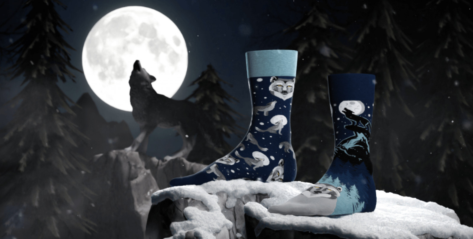 Chaussettes Many Mornings - Winter Wolf - Boutique Toup'tibou - photo 6