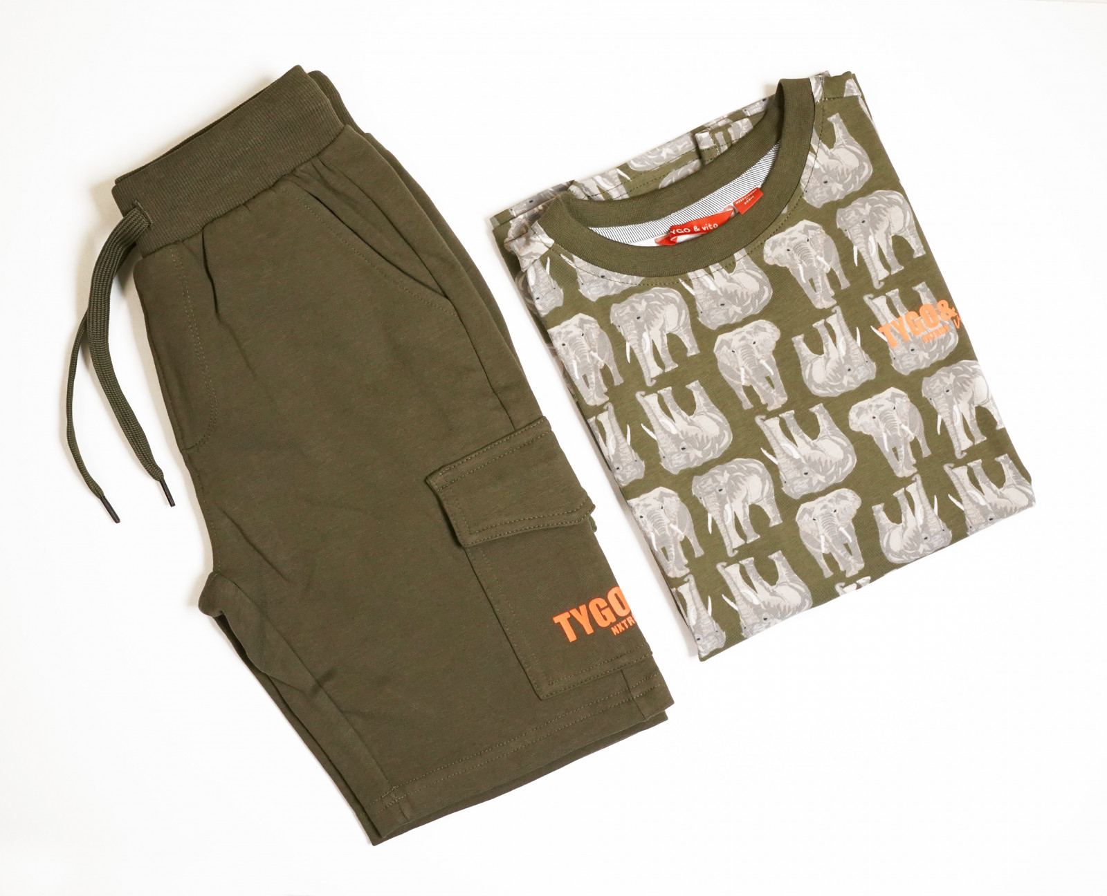 T-shirt kaki éléphant - photo 9