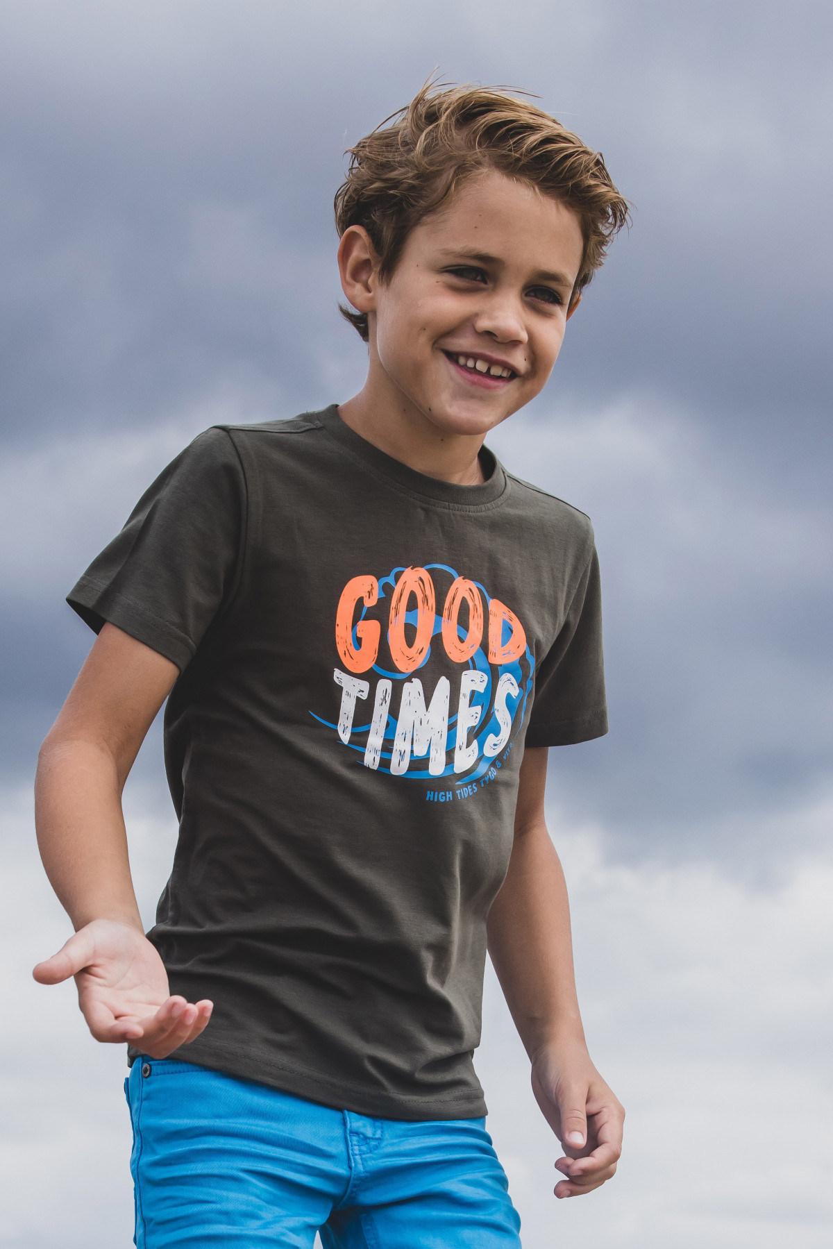 T-shirt kaki Good Times - photo 7