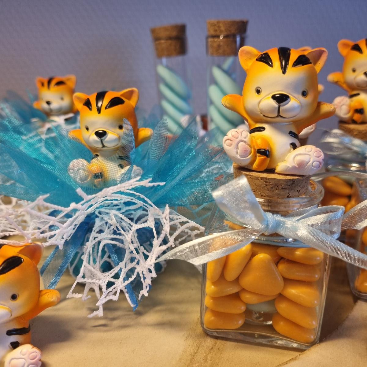 Petit pot en verre avec tigre - photo 7