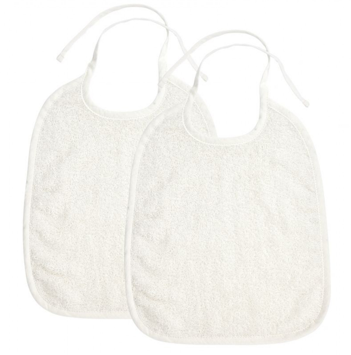 Lot de 2 bavoirs en éponge 25*35cm - Blanc cassé - 611201 - photo 6