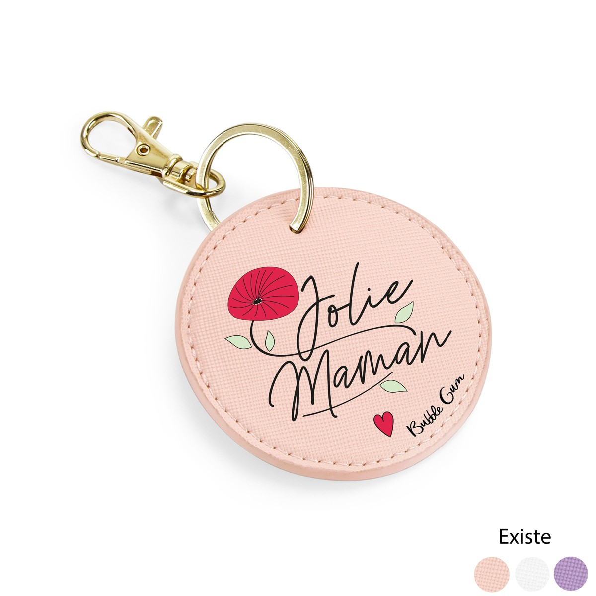 Porte clé simili rose - Jolie maman - Boutique Toup'tibou - photo 6
