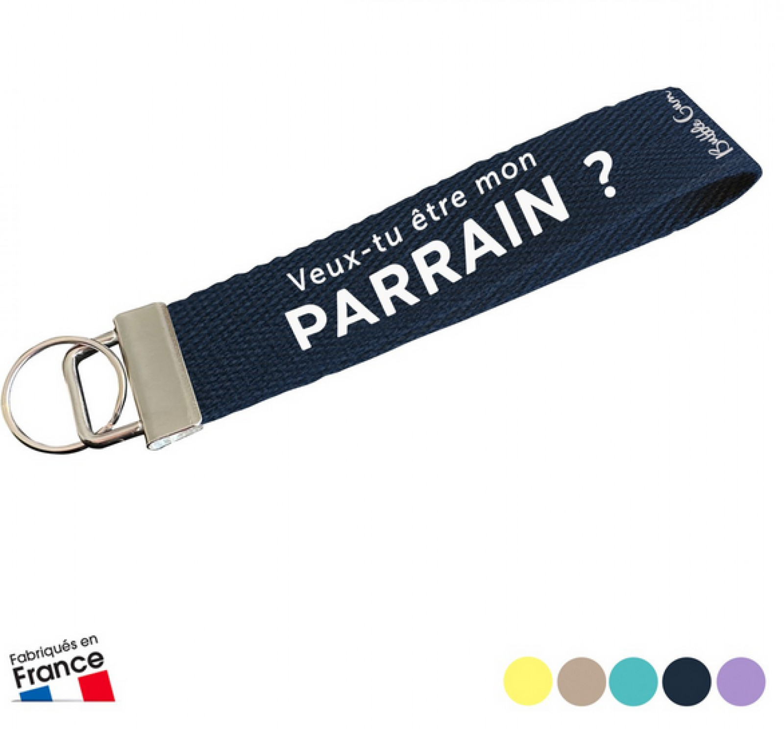 Porte clé bleu - Veux tu être mon parrain ? - photo 6