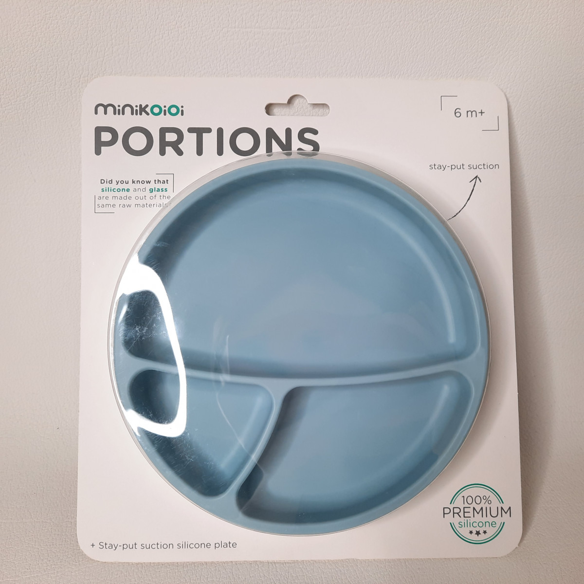 Assiette en silicone portions - Blue - Boutique Toup'tibou - photo 6