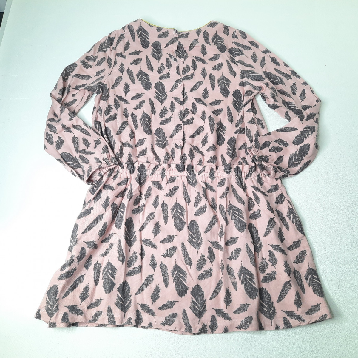 Robe saumon à motif noir - Boutique Toup'tibou - photo 6