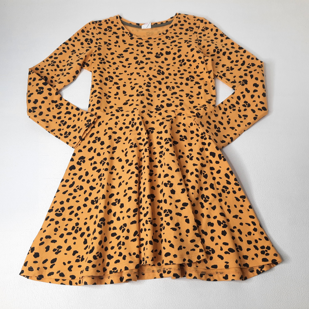Robe ocre leopard noir - Boutique Toup'tibou - photo 6