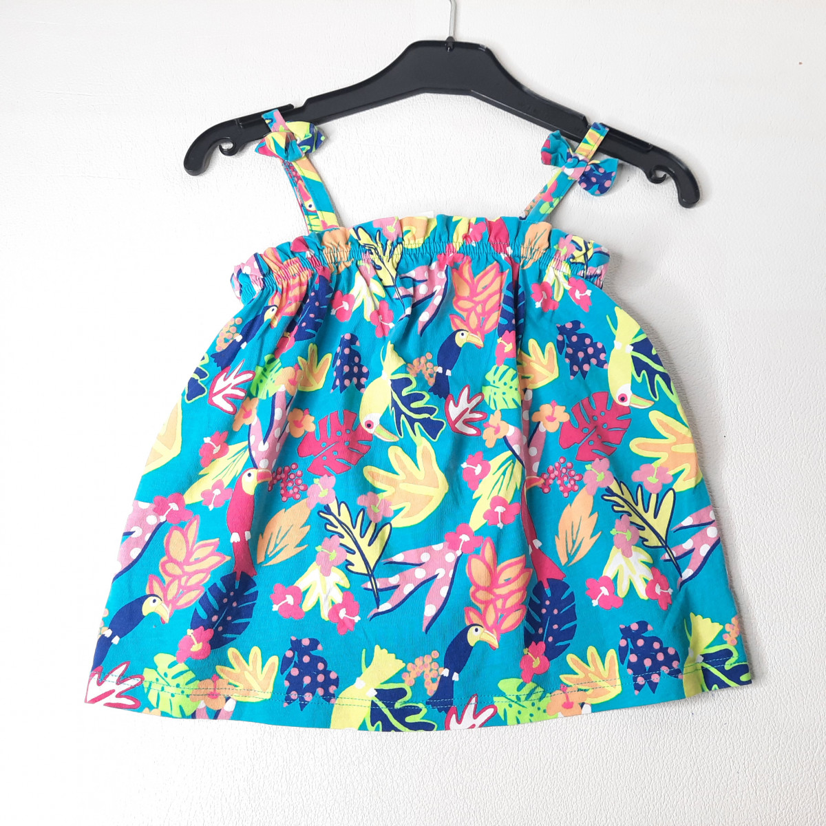 Top turquoise à motif - Boutique Toup'tibou - photo 6