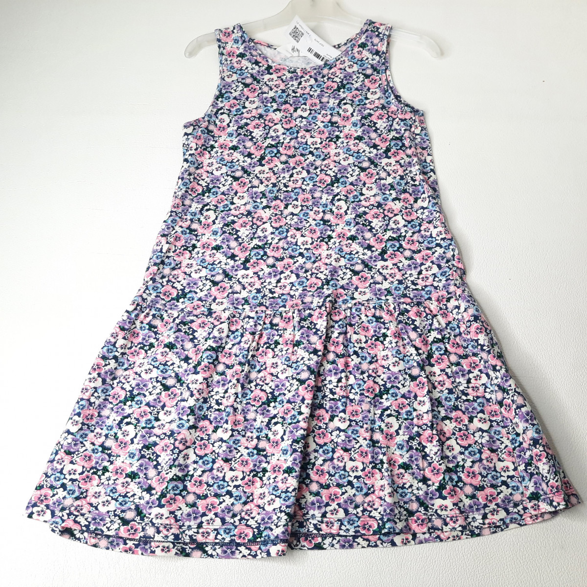 Robe mauve fleurie - Boutique Toup'tibou - photo 6