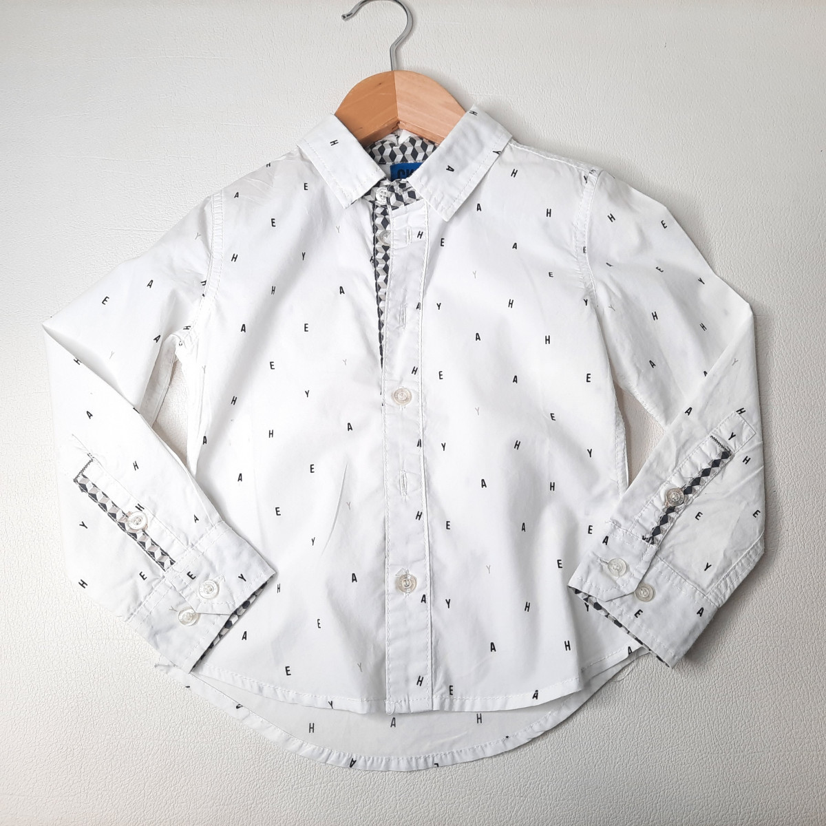 Chemise blanc à motif - Boutique Toup'tibou - photo 6